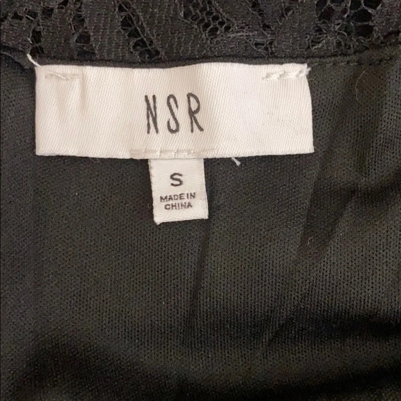 NSR Black Halter Crochet Overlay Dress - Small - Picture 4 of 6